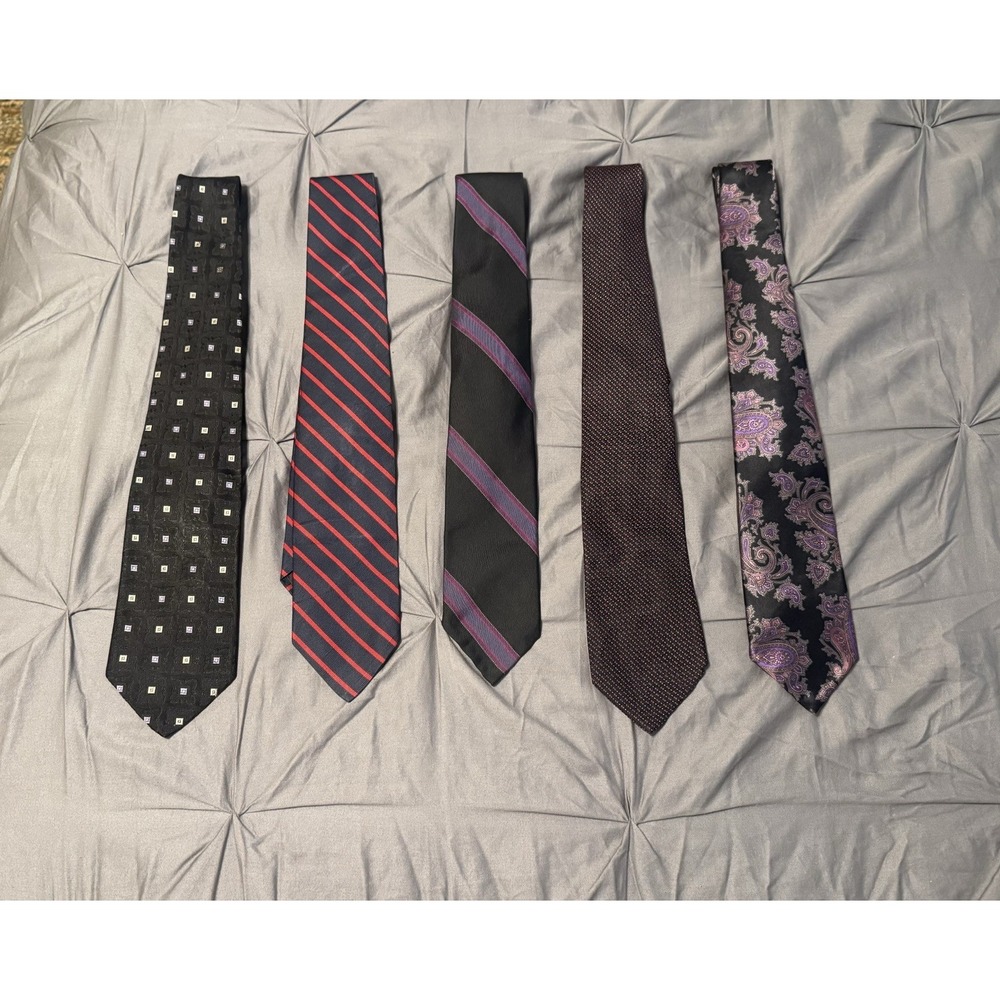 Robert Talbott Best Of Class Men's Woven Silk Paisley Ties - Lot Of 5